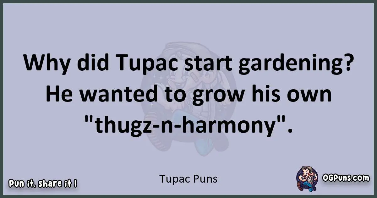 Textual pun with Tupac puns