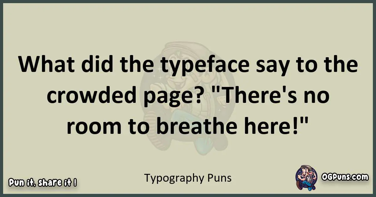 Typography puns text wordplay