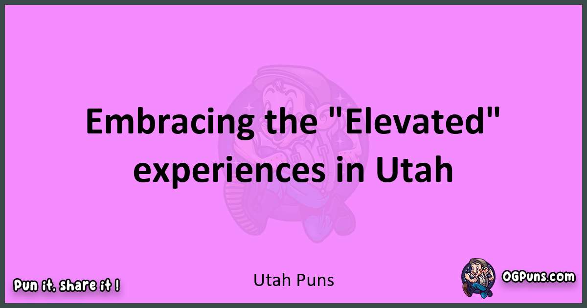 Utah puns nice pun