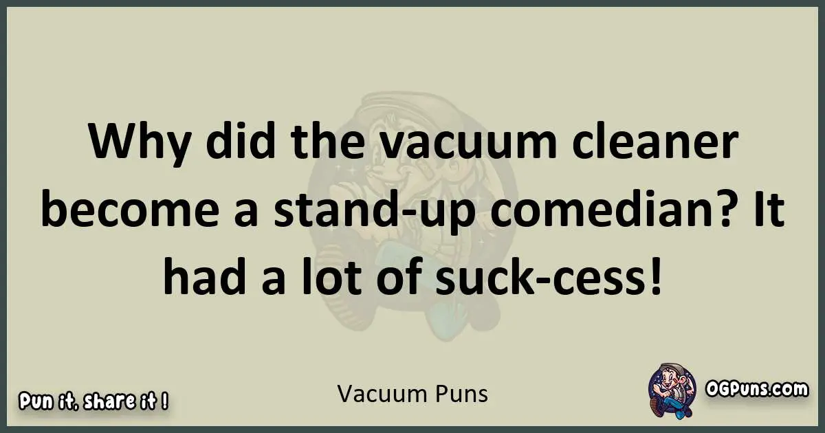 Vacuum puns text wordplay