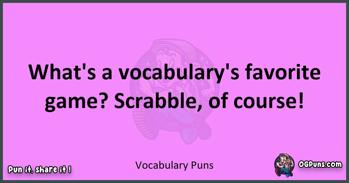 Vocabulary puns nice pun