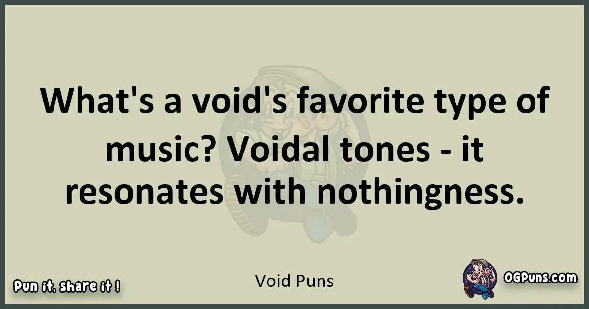 Void puns text wordplay