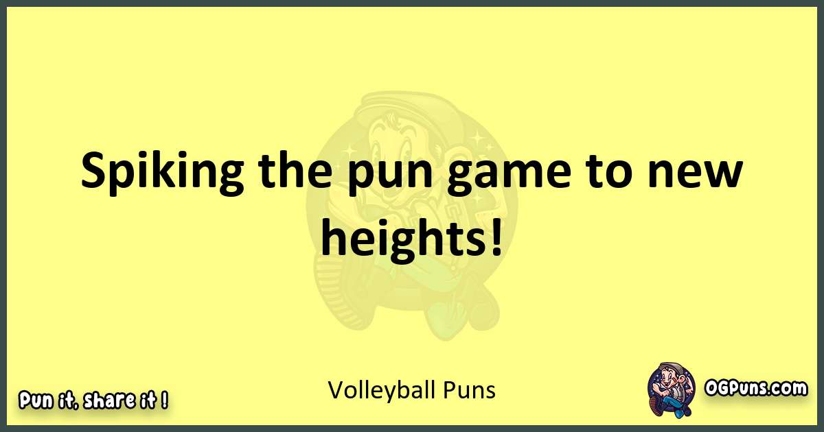 Volleyball puns best worpdlay