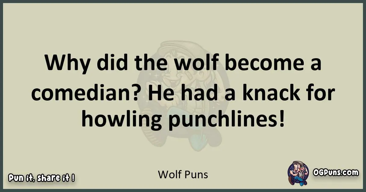 Wolf puns text wordplay