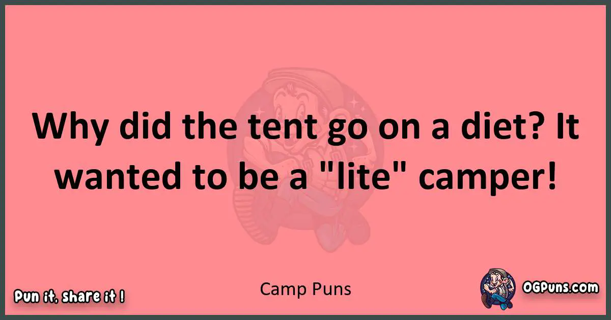 Camp puns funny pun