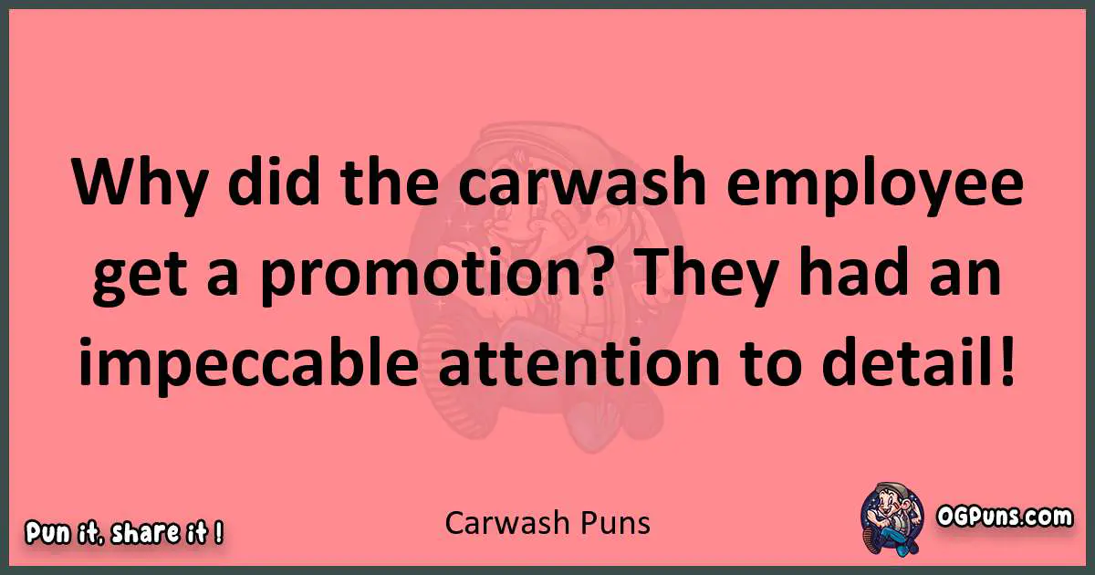 Carwash puns funny pun