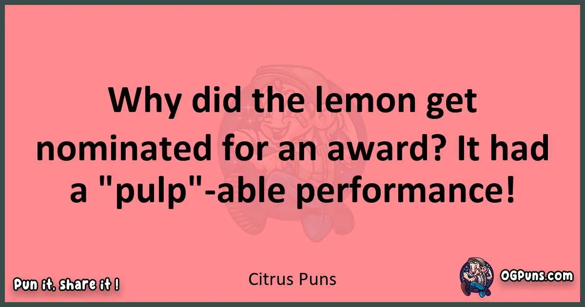 Citrus puns funny pun