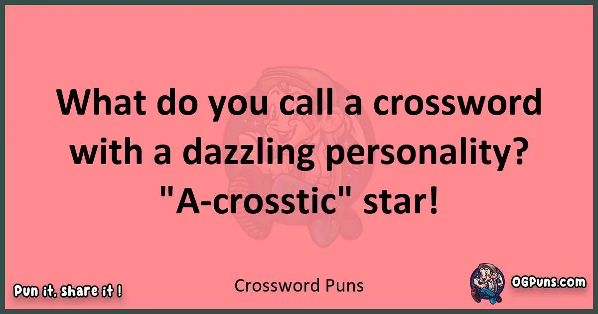 Crossword puns funny pun