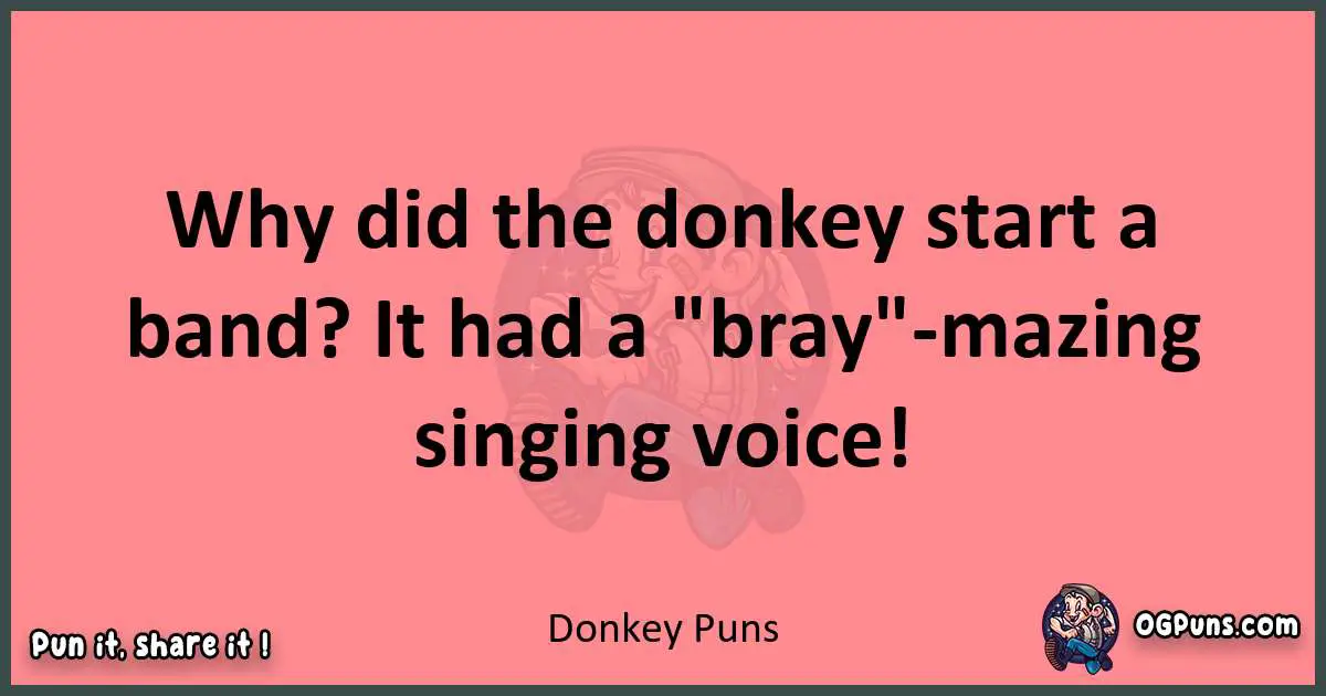 Donkey puns funny pun