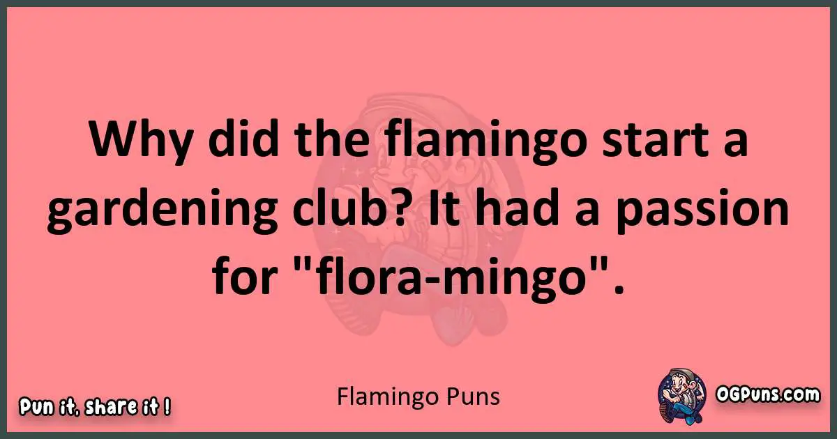 Flamingo puns funny pun