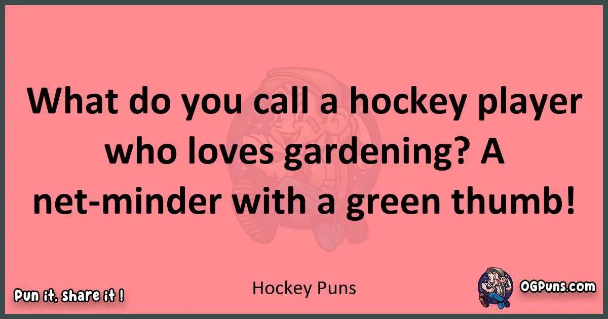Hockey puns funny pun