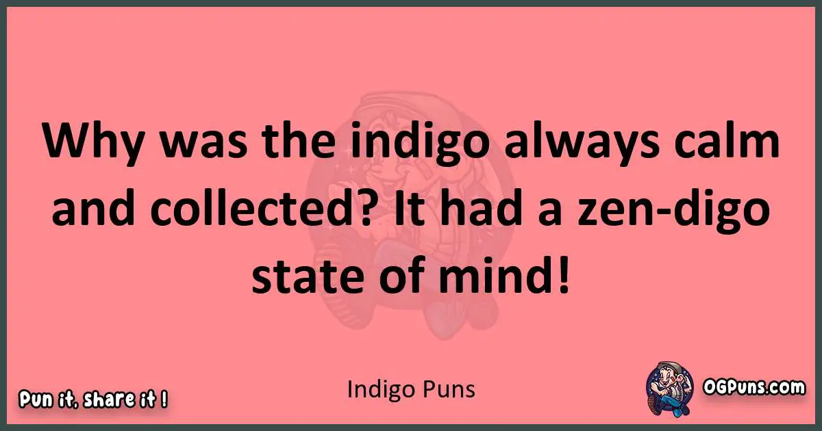 Indigo puns funny pun