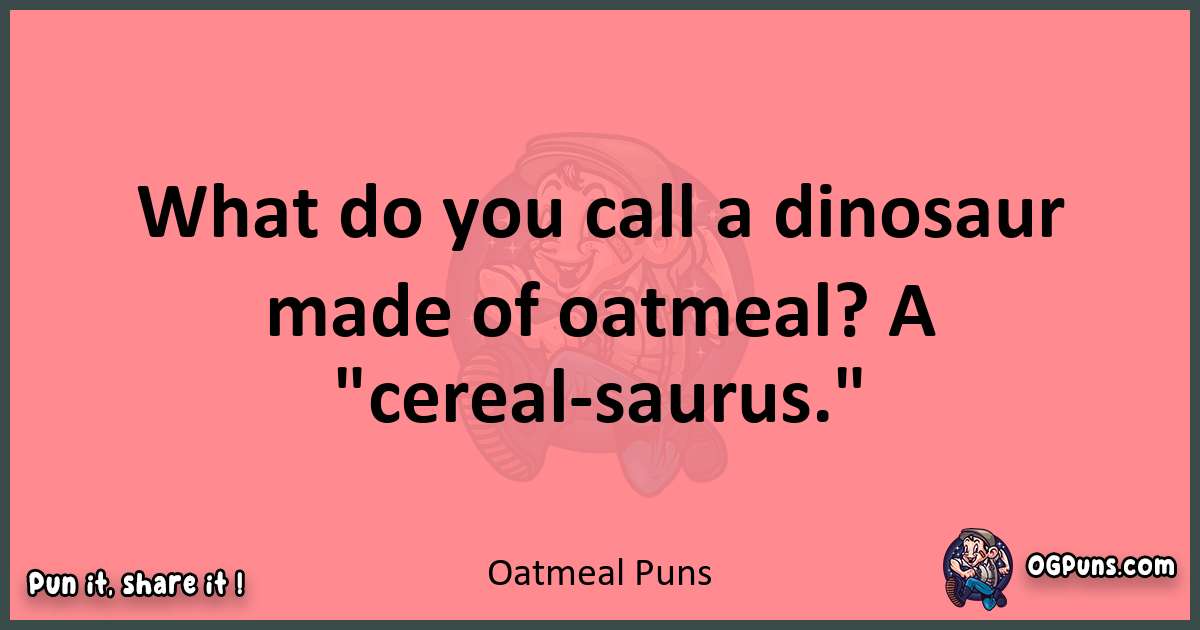 Oatmeal puns funny pun