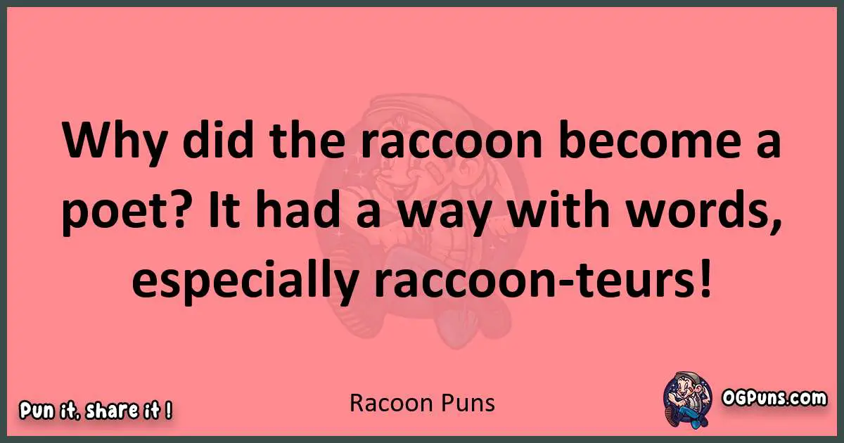 Racoon puns funny pun