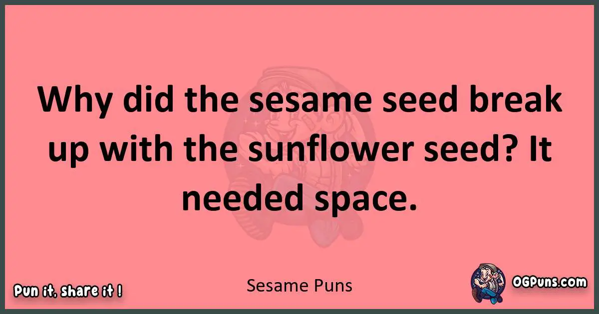 Sesame puns funny pun