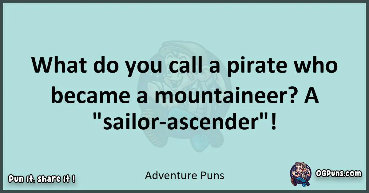 Text of a short pun with Adventure puns