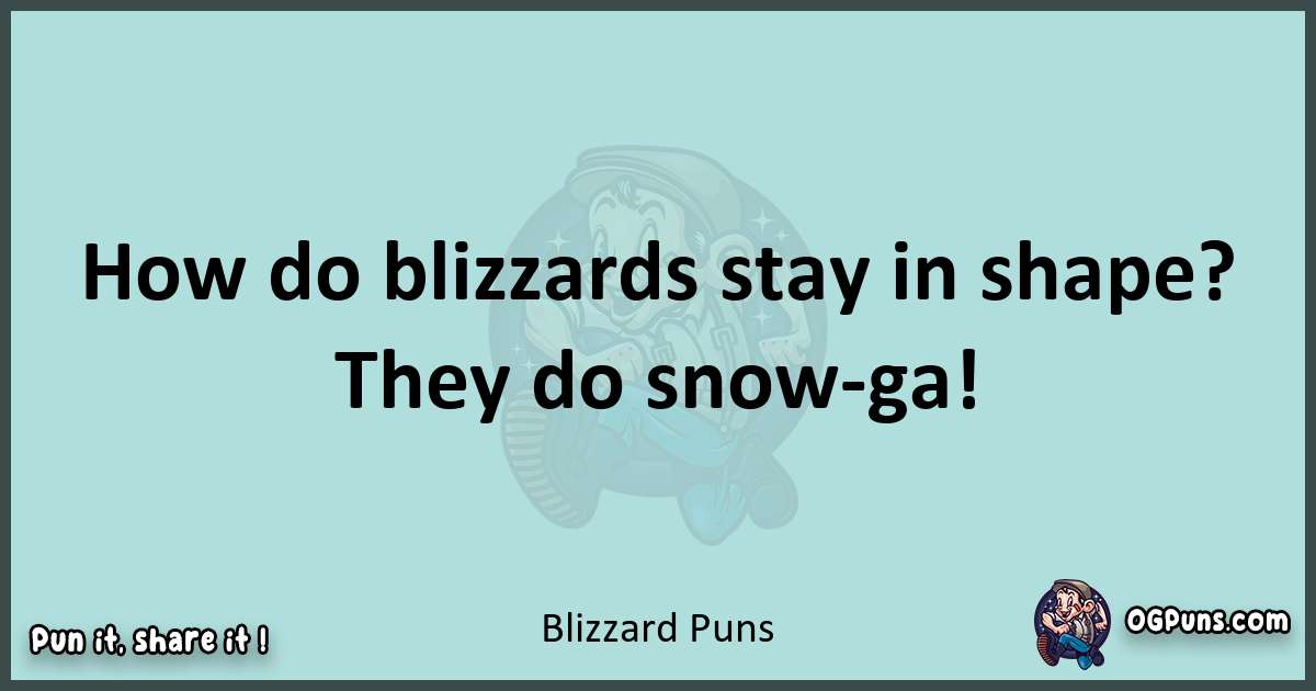 Text of a short pun with Blizzard puns