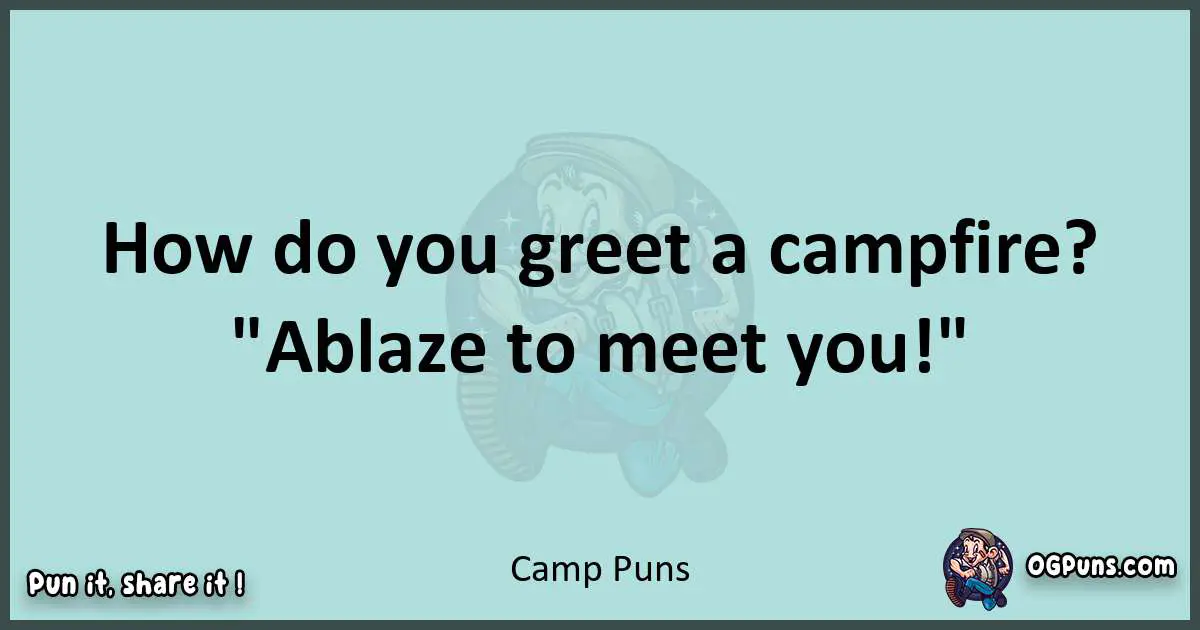 Text of a short pun with Camp puns