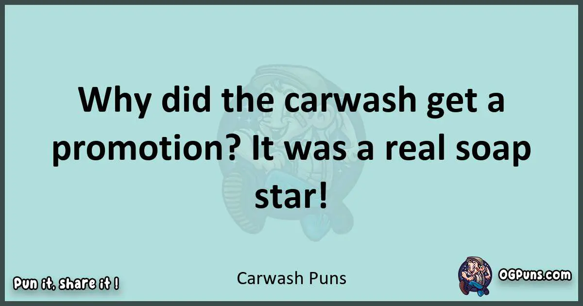 Text of a short pun with Carwash puns
