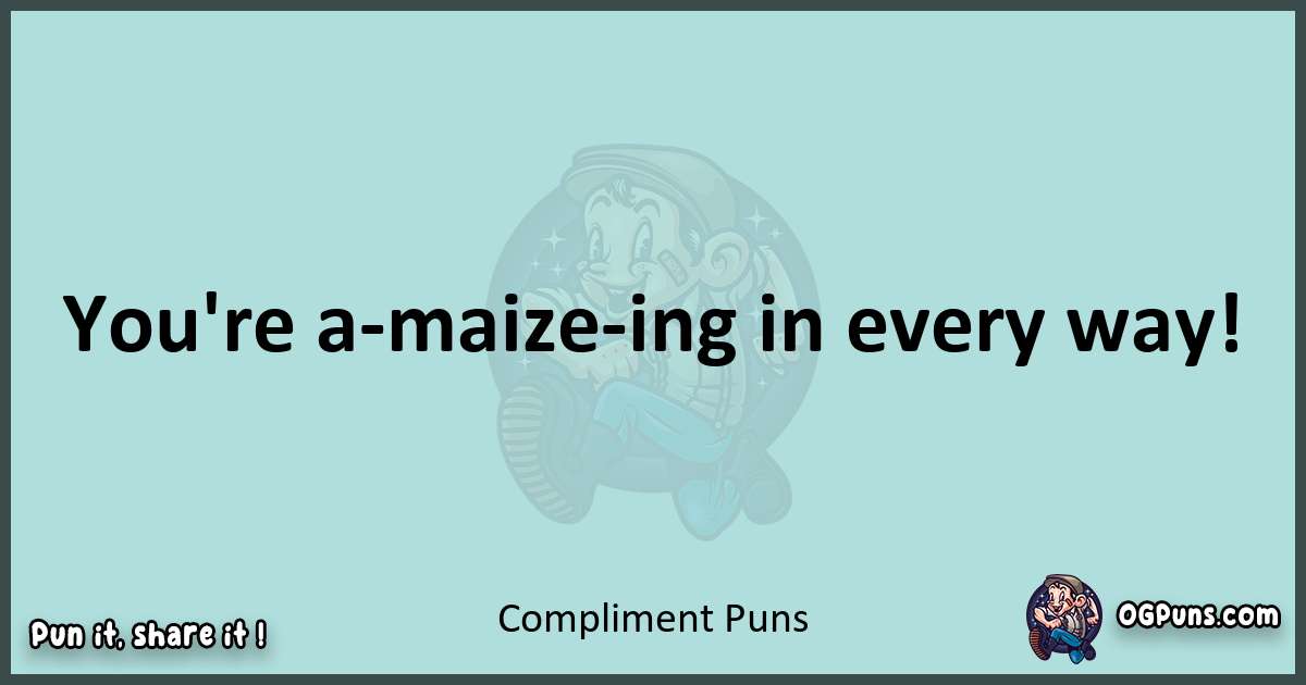Text of a short pun with Compliment puns