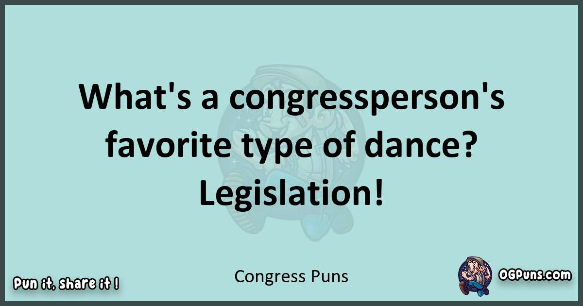 Text of a short pun with Congress puns