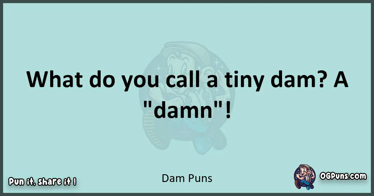 Text of a short pun with Dam puns
