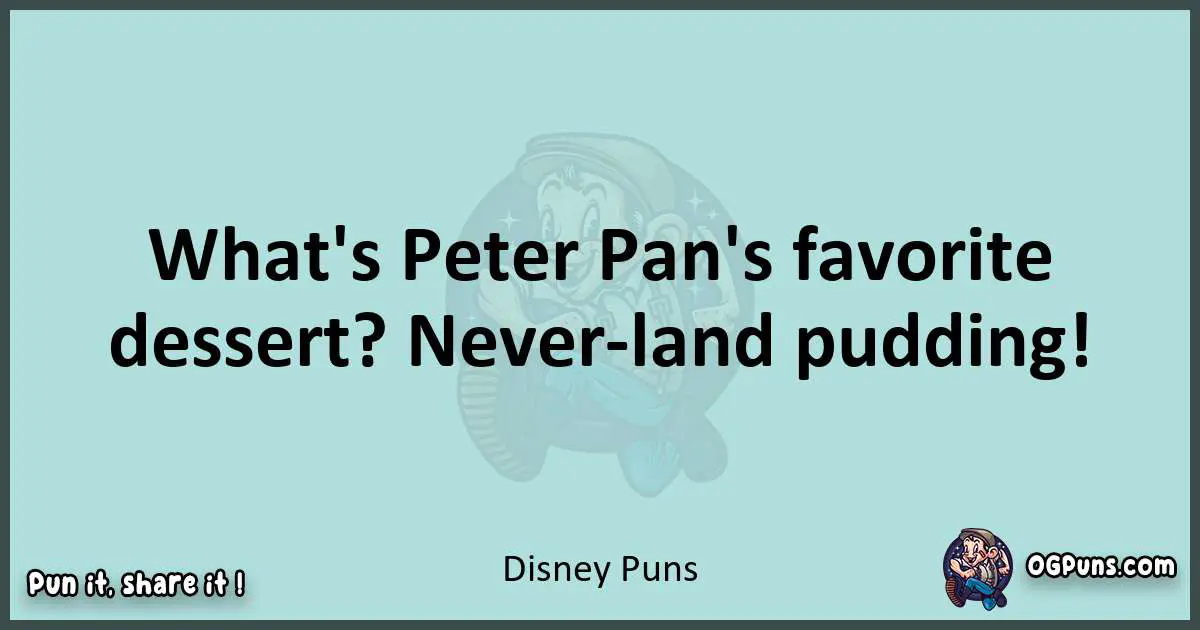 Text of a short pun with Disney puns