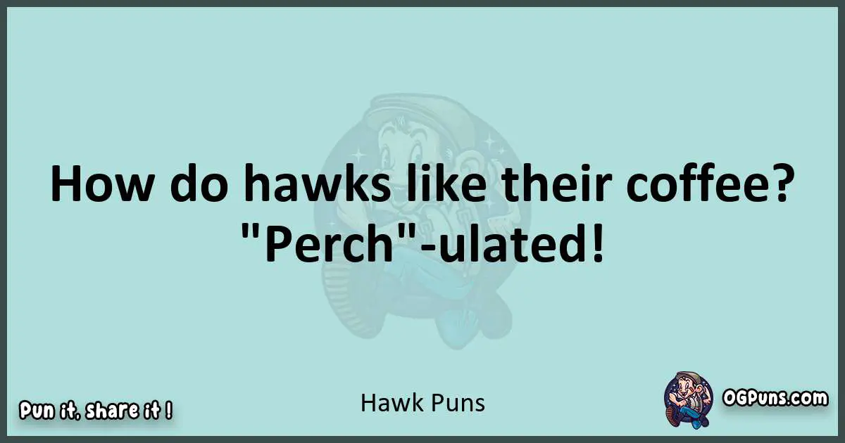 Text of a short pun with Hawk puns