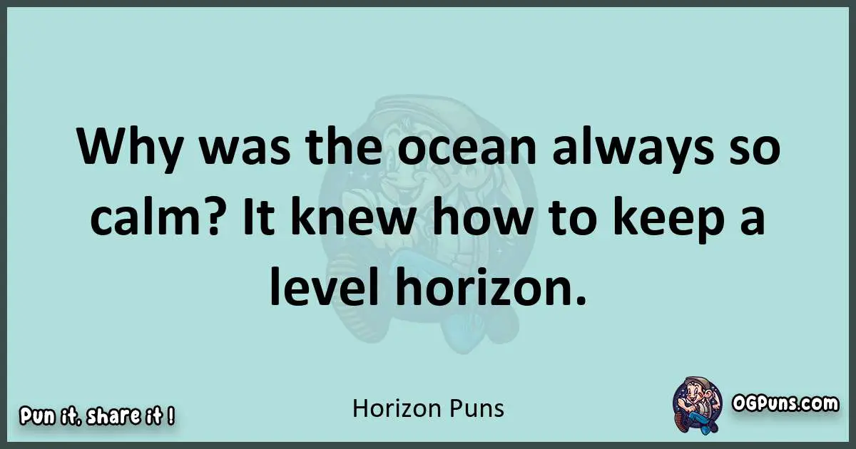 Text of a short pun with Horizon puns