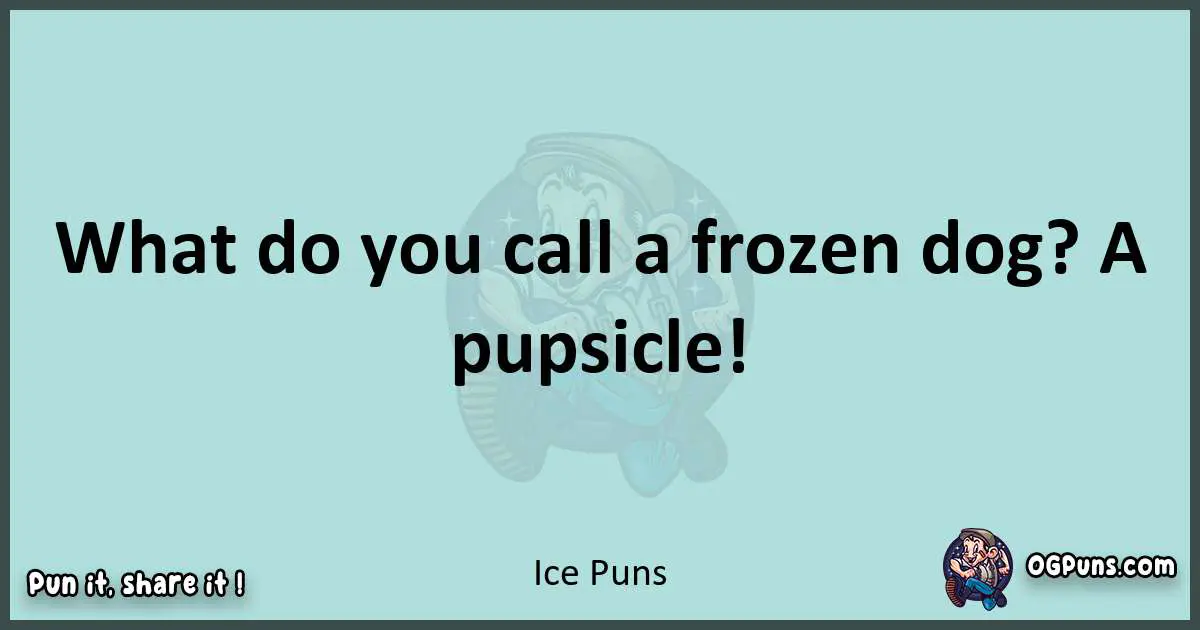 Text of a short pun with Ice puns