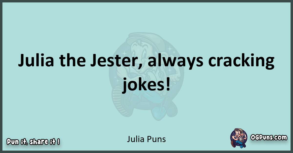 Text of a short pun with Julia puns