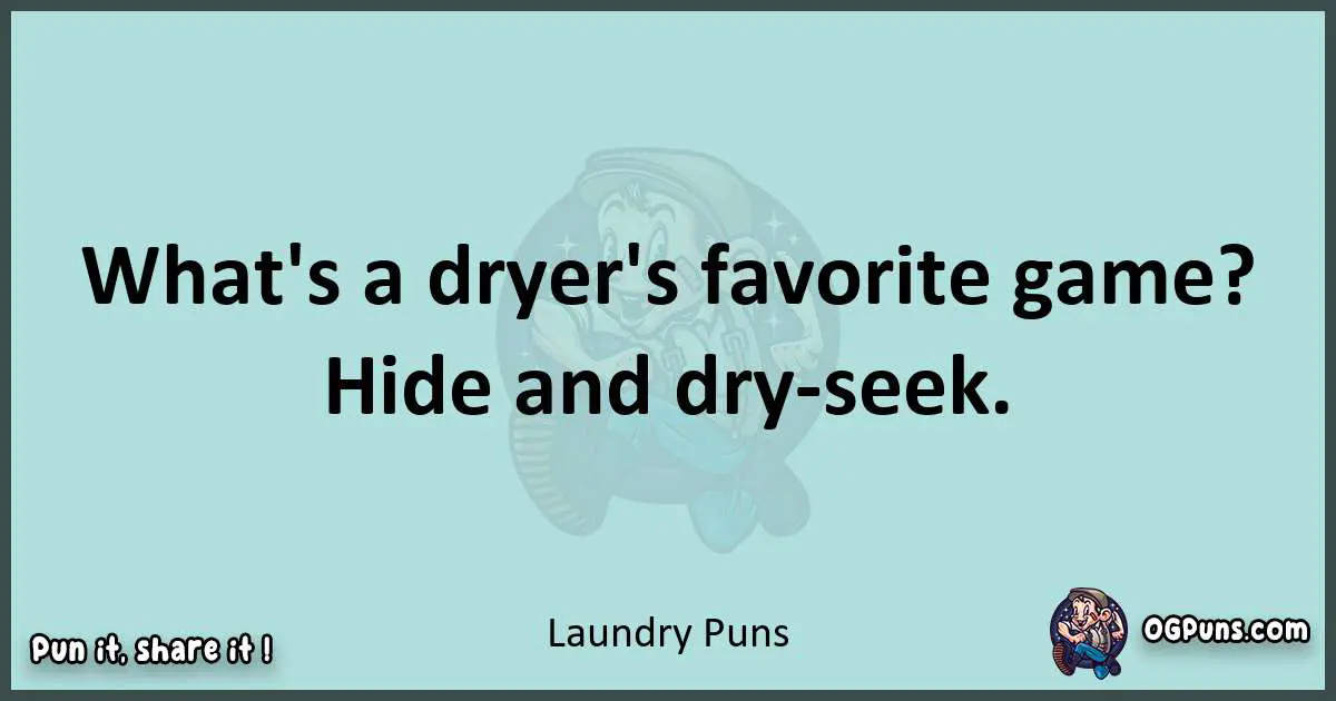 Text of a short pun with Laundry puns