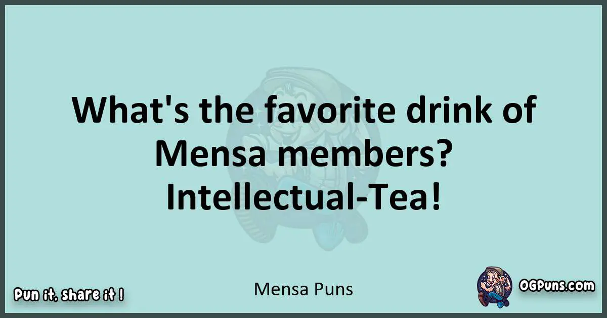 Text of a short pun with Mensa puns
