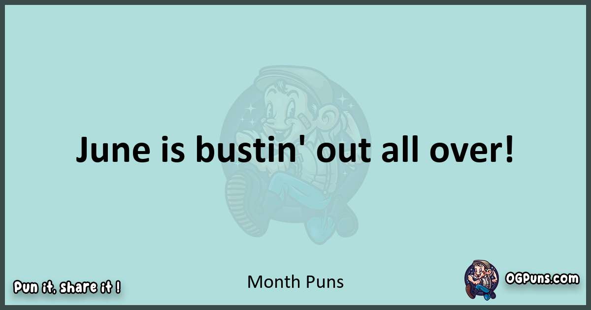 Text of a short pun with Month puns