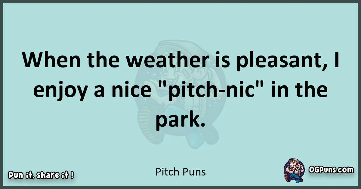 Text of a short pun with Pitch puns