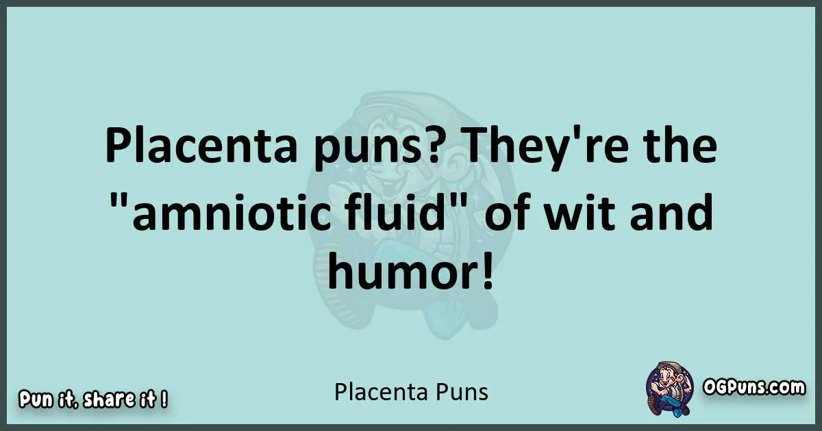 Text of a short pun with Placenta puns