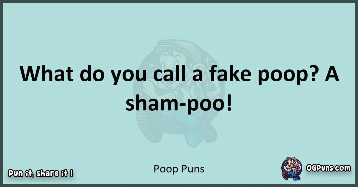 Text of a short pun with Poop puns