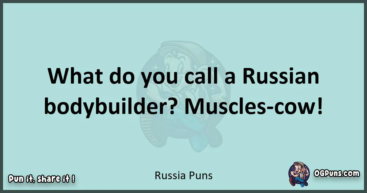 Text of a short pun with Russia puns