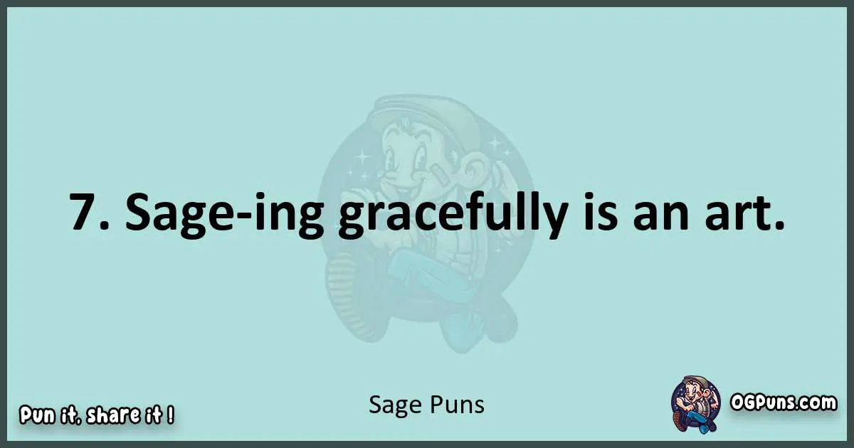 Text of a short pun with Sage puns