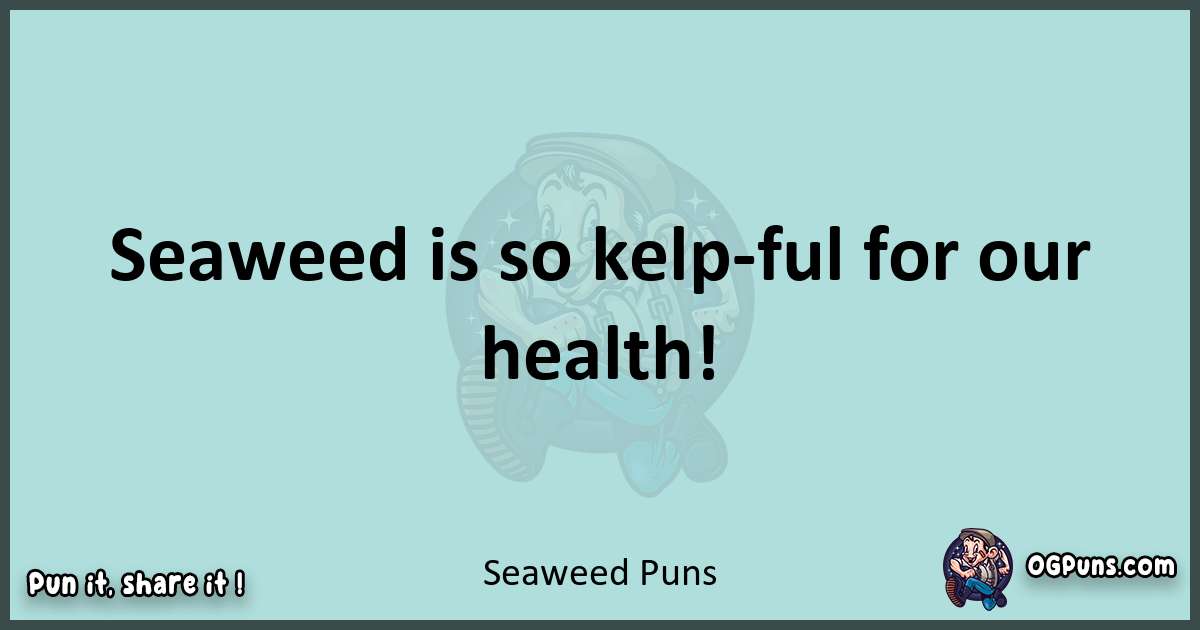 Text of a short pun with Seaweed puns