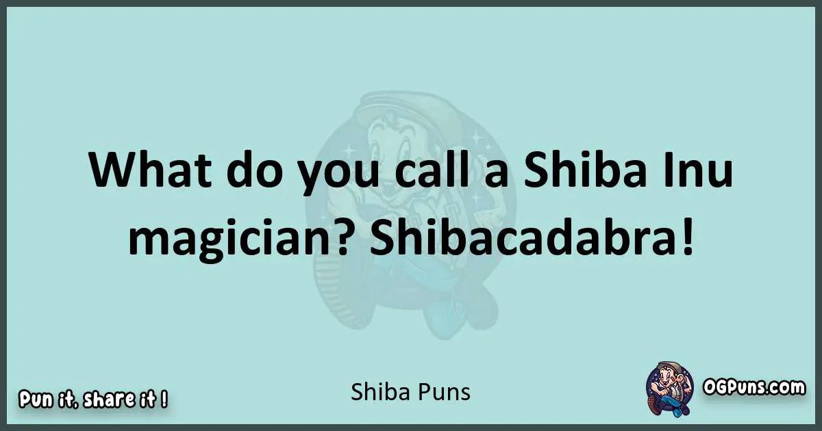 Text of a short pun with Shiba puns