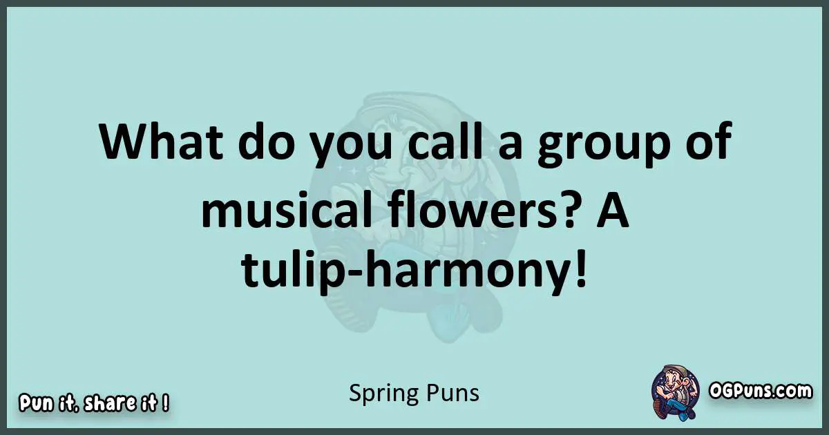 Text of a short pun with Spring puns