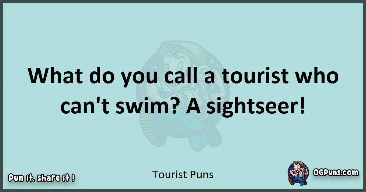 Text of a short pun with Tourist puns