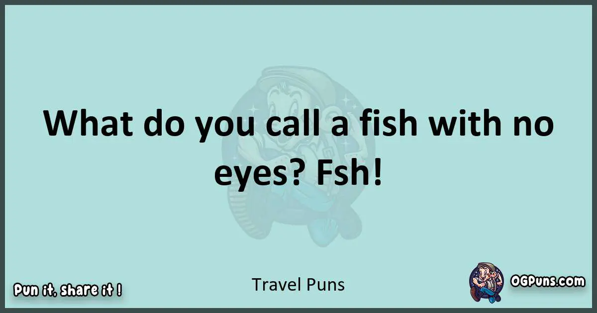 Text of a short pun with Travel puns