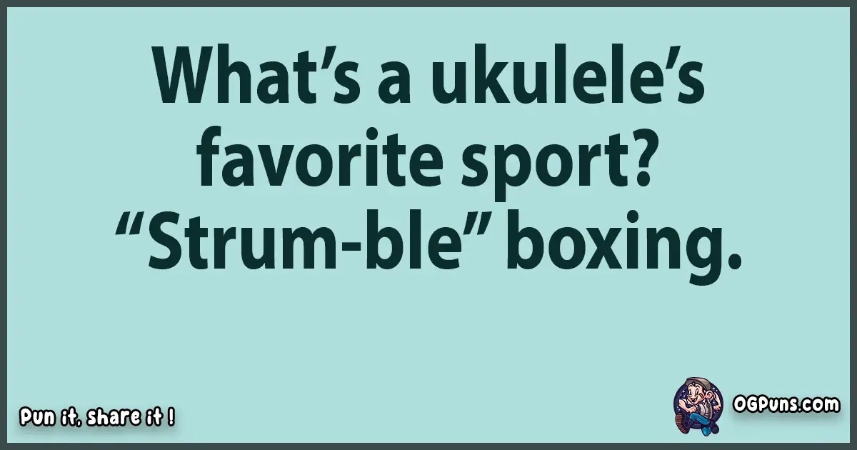 Textual pun with Ukulele puns