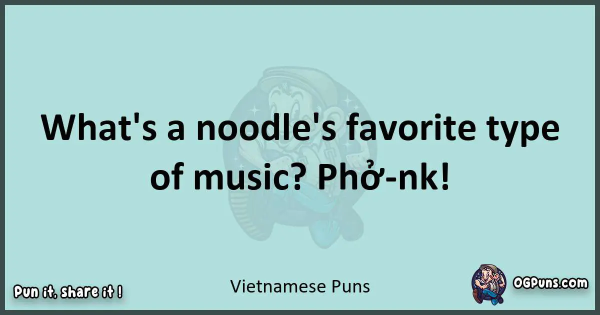 Text of a short pun with Vietnamese puns