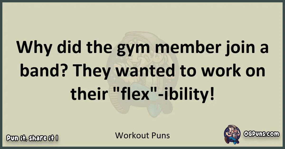 Workout puns text wordplay