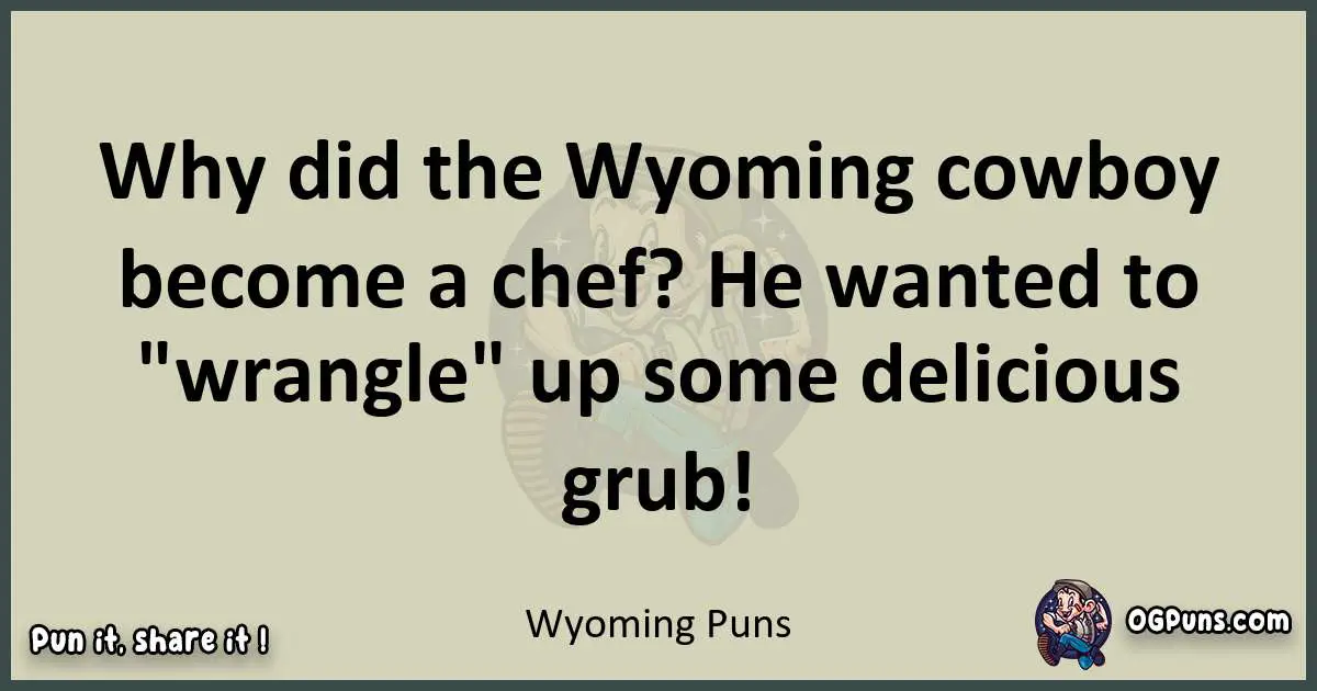 Wyoming puns text wordplay