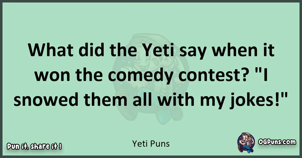 wordplay with Yeti puns