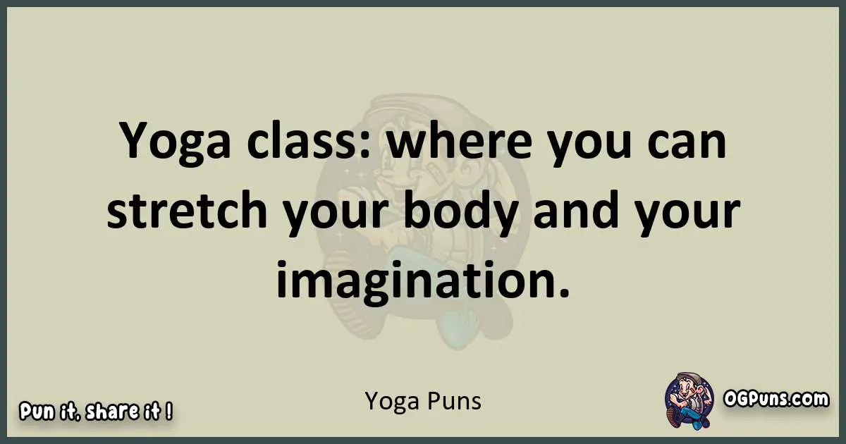 Yoga puns text wordplay